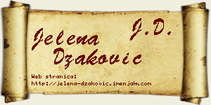 Jelena Džaković vizit kartica